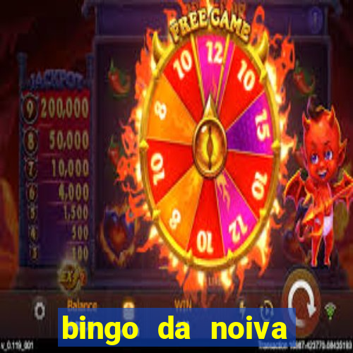 bingo da noiva para imprimir